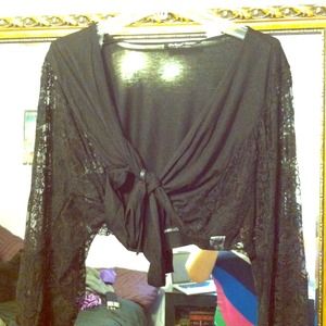 SOLD IN BUNDLE~~Black Shoulder Wrap