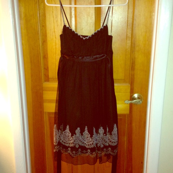 LBD with silver shimmer embellishments