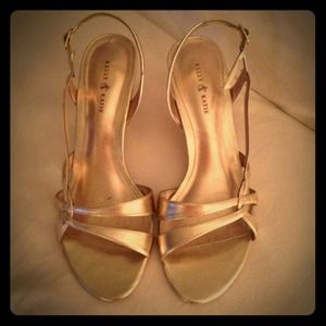 Gold Kelly & Katie Sandals