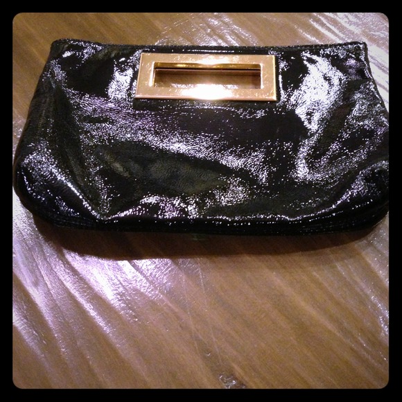 Michael Kors patent clutch