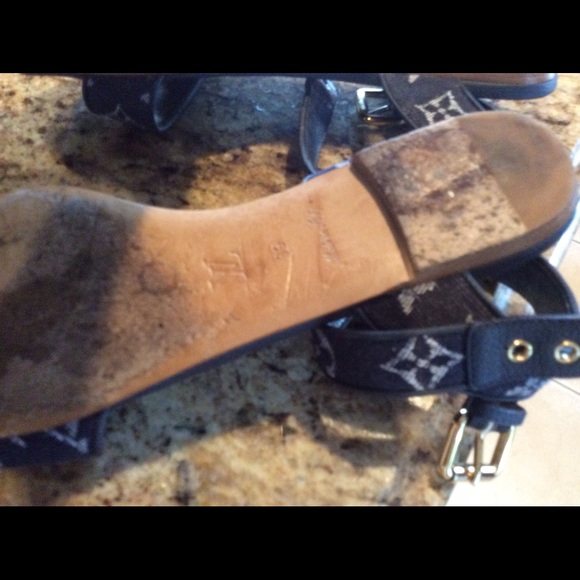 SOLD. Authentic Louis Vuitton Sandals - Picture 3 of 4