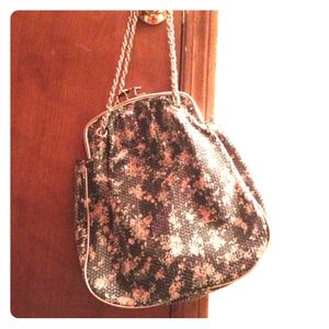Sparkly floral purse
