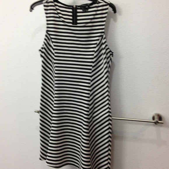 F21 striped skater dress