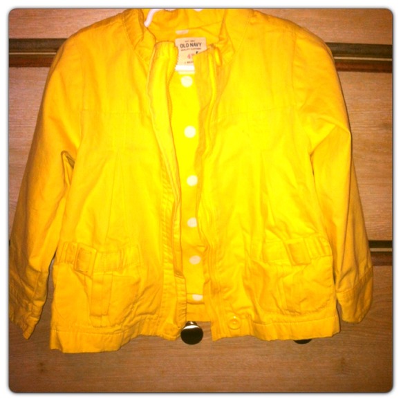 Yellow 4T yellow little girls jacket