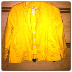 Yellow 4T yellow little girls jacket