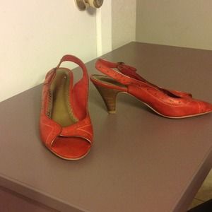 Seychelles red leather shoe