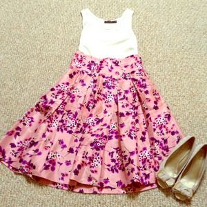 Express Floral Skirt