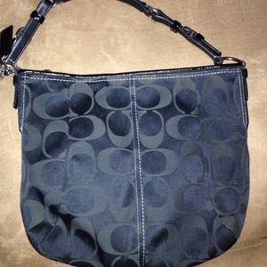 Authentic Coach Signature Sateen Purse
