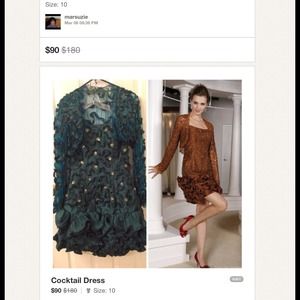 Strapless Cocktail Dress and Shrug