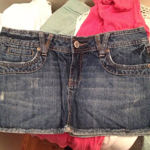 Blue jean skirt!