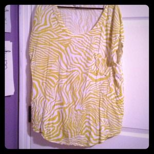 💛💚Cute plus size zebra pocket top forever 21💛💚