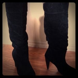 Tall black boots