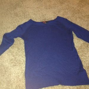 Royal Blue 3/4 Sleeve Sweater