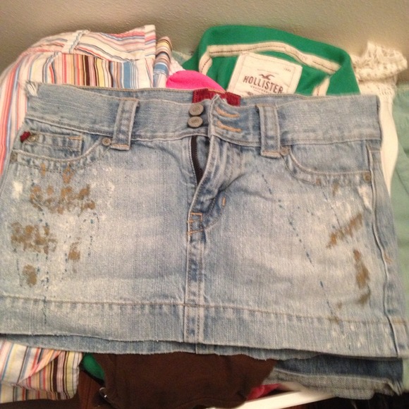 Blue jean skirt!