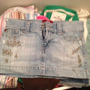 Blue jean skirt!