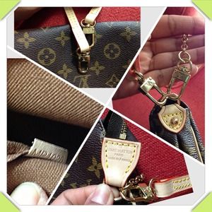 Small monogram print coated canvas bag