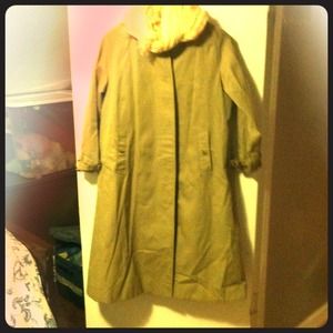 Burberry wool lined trench.