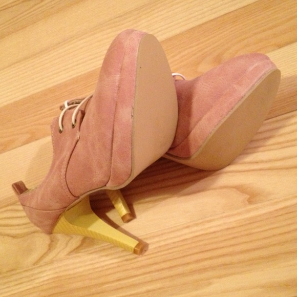 New lace up shoes in pink suede size 7 - Picture 3 of 4