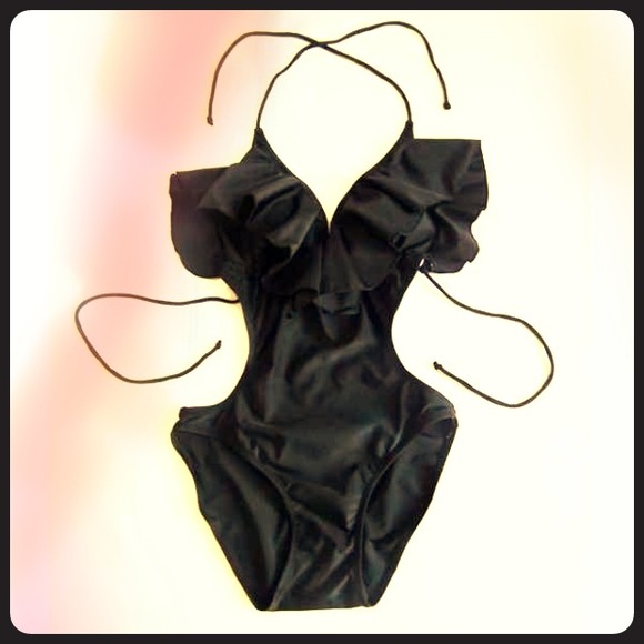 Black monokini