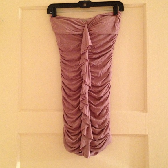 Pink foreign exchange strapless dress size small