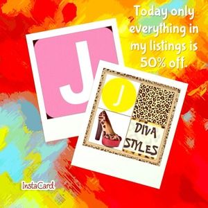 Everything in my listing is 50% off today 4/12/13.