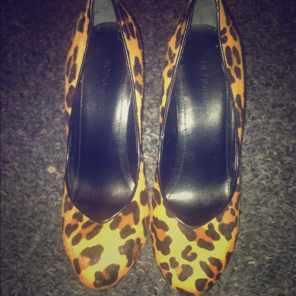 Bcbg leopard print heels