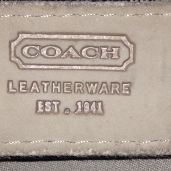AUTHENTIC BLACK & GRAY SIGNATURE COACH BELT