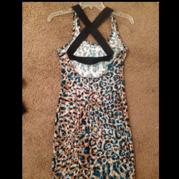 Brown and real leopard dress ♥️!!!!!!SOLD!!!!!!!♥️ - Picture 1 of 4