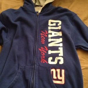 Giants xl hoodie zip up sweatshirt