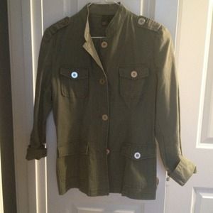 Green army like blazer