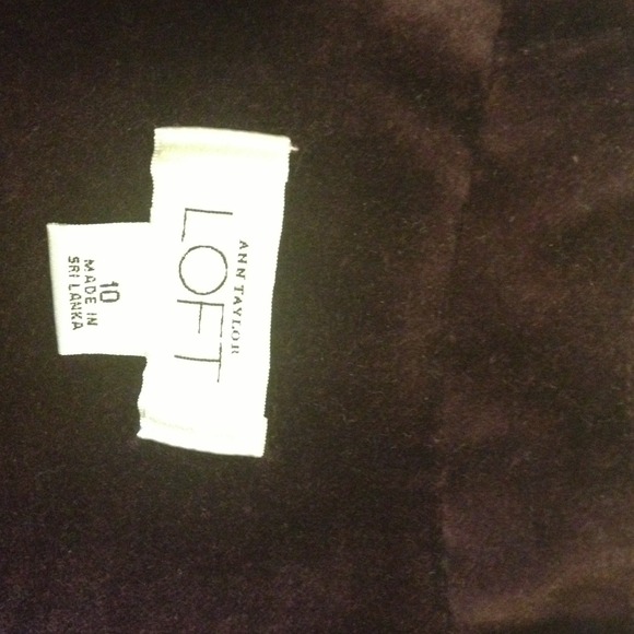 Ann Taylor LOFT purple suede jacket - Picture 3 of 4