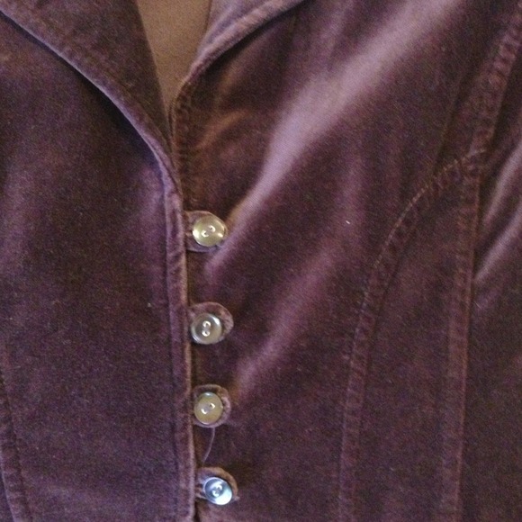 Ann Taylor LOFT purple suede jacket - Picture 4 of 4