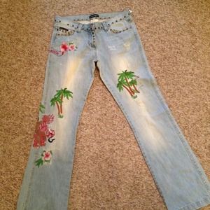 Dolce and gabbana Honolulu runway jeans.