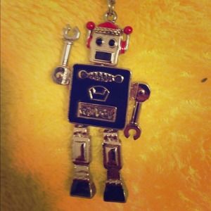 Unique Robot Necklace (SOLD)