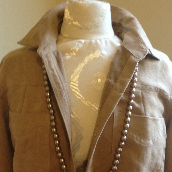 Faux suede light weight jacket - Picture 2 of 4