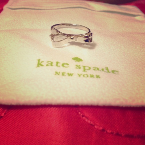 kate spade Jewelry - RESERVED Kate Spade Love Notes Silver Ring Sz 7