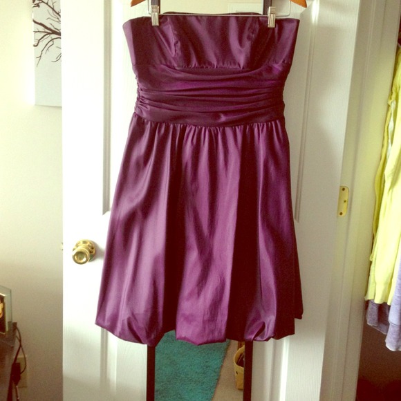 Plum/purple bubble dress