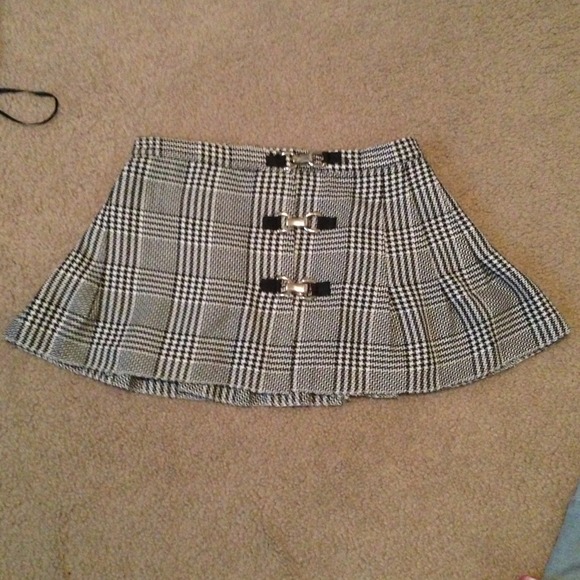 Sexy schoolgirl pleeted wrap around short skirt