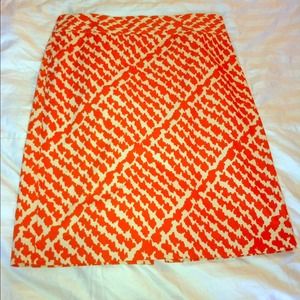 J crew patterned pencil skirt!