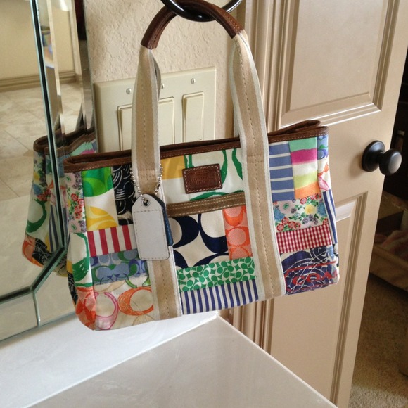 Coach Handbags - Color patch coach purse
