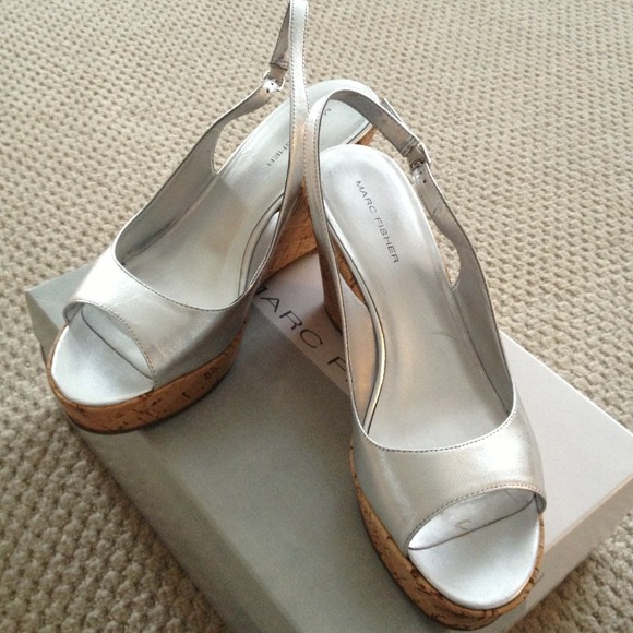 Women's cork wedges sz 8