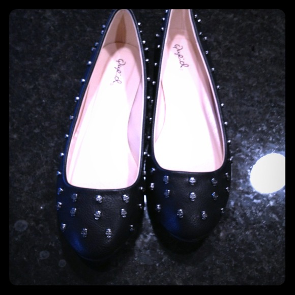 💀✨Leather Skull Flats✨💀