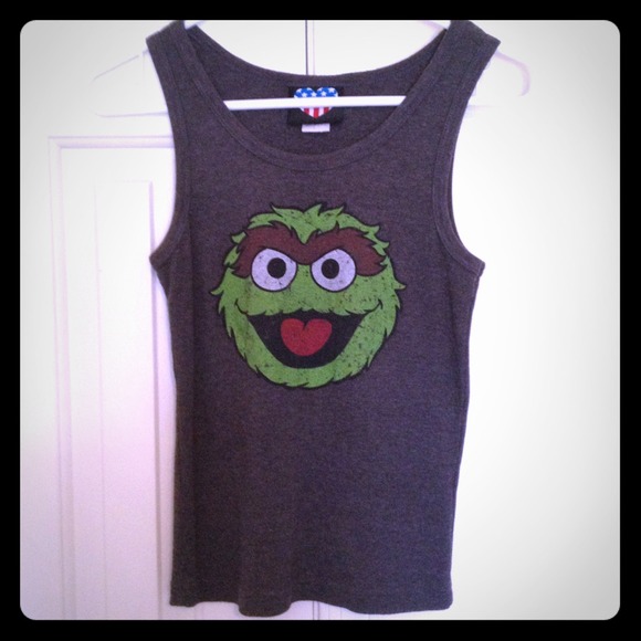 Oscar the Grouch ribbed tank