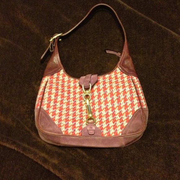 Coach tweed purse