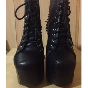 Jeffrey Campbell Black Spiked Lita