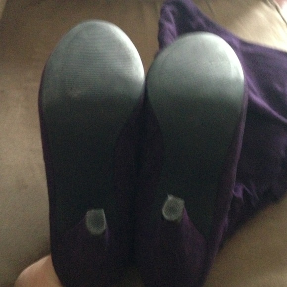 Purple Suede Boots - Picture 3 of 4