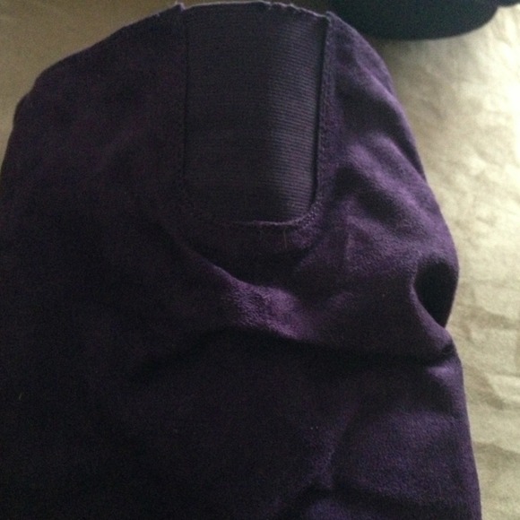 Purple Suede Boots - Picture 4 of 4