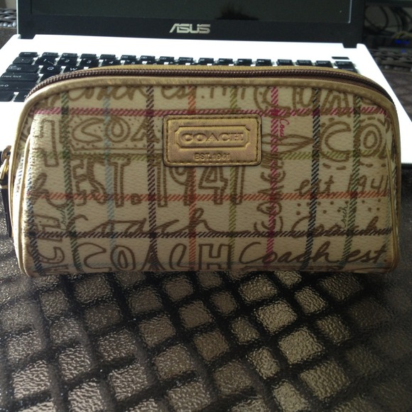 Coach makeup bag