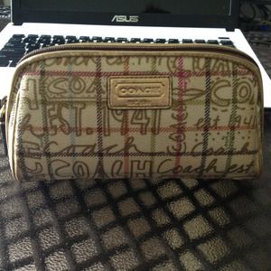 Coach makeup bag