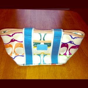 Coach Hampton Small Scribble Tote 100% Authentic